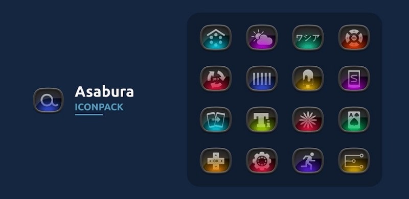 Asabura icon pack APK - vv1.6.8