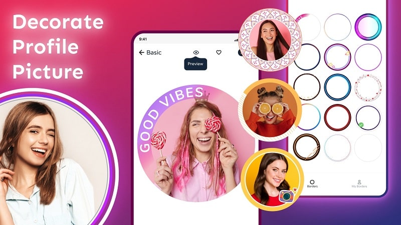 Profile Picture Border Frame APK - vv2.4.9