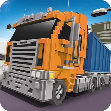 Blocky Truck Driver: Urban Transport - v1.9