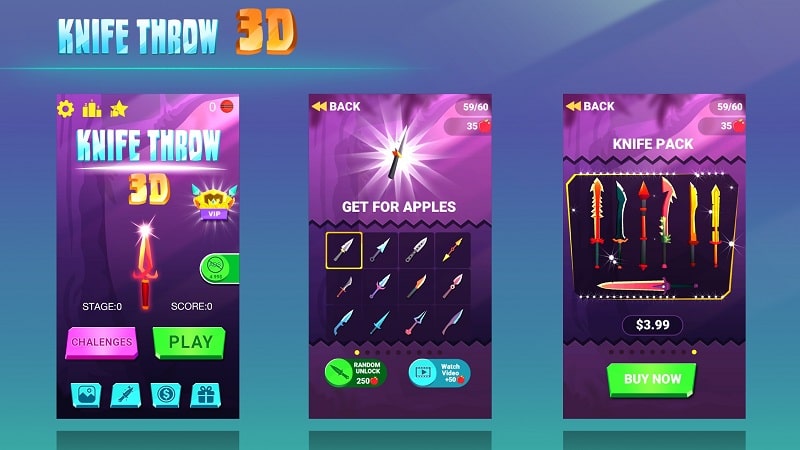 Knife Throw 3D APK - vv2.33