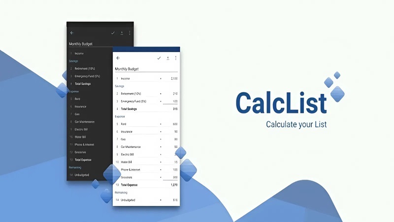 CalcList APK - vv2.9.8