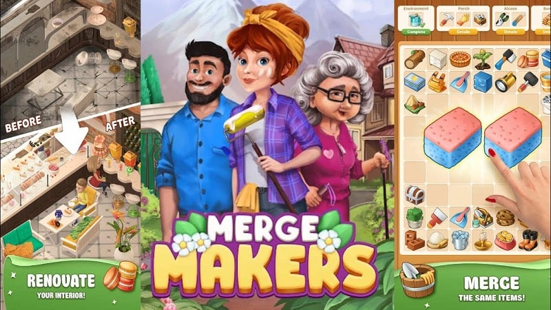 Merge Makers Renovation APK - vv1.4.0