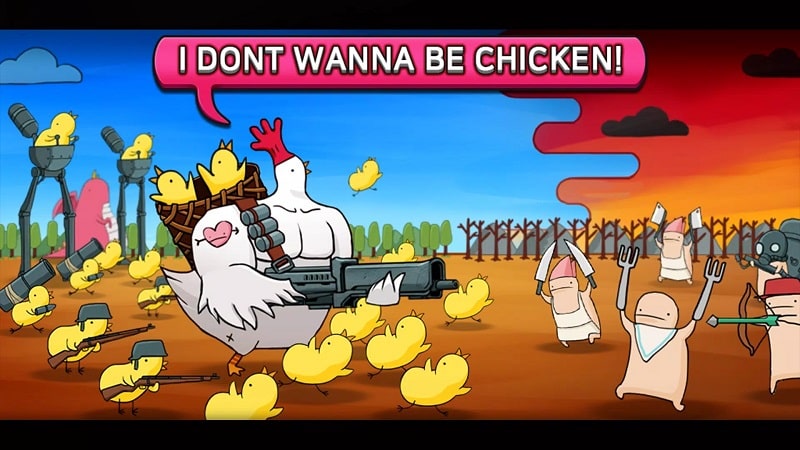 Chicken VS Man APK - vv1.040